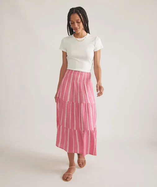 Corinne Double Cloth Maxi Skirt