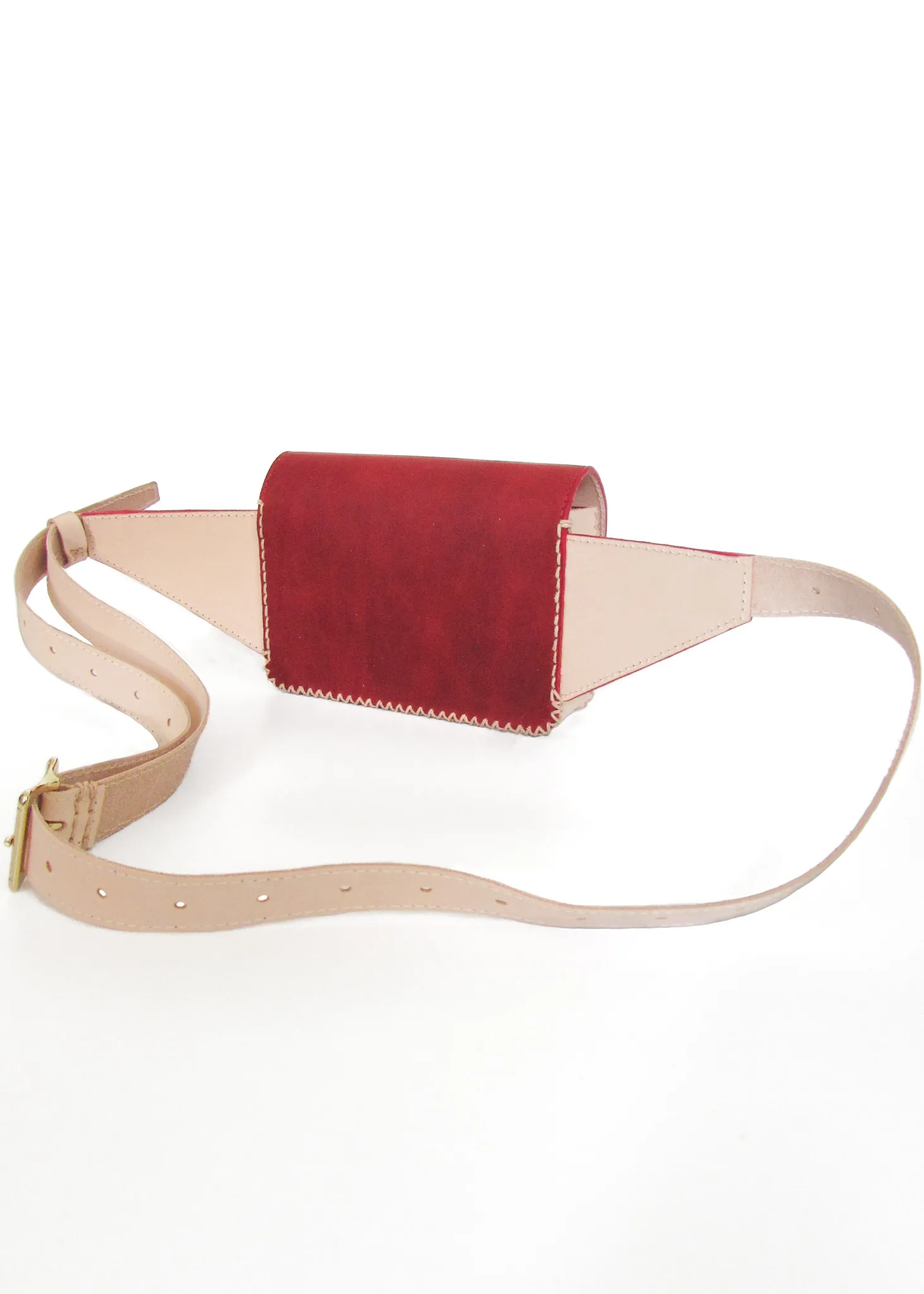 cross your heart bag in scarlet