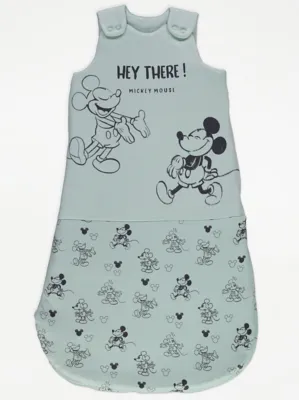 Disney Mickey Mouse Green Sleeping Bag 2.5 Tog | Baby | George at ASDA