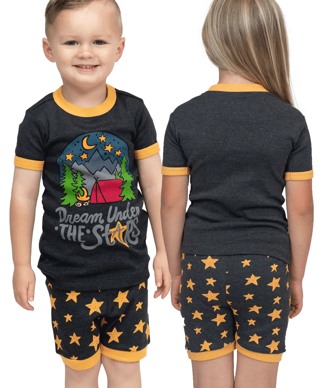 Dream Under the Stars Kid's PJ Camping Short Set