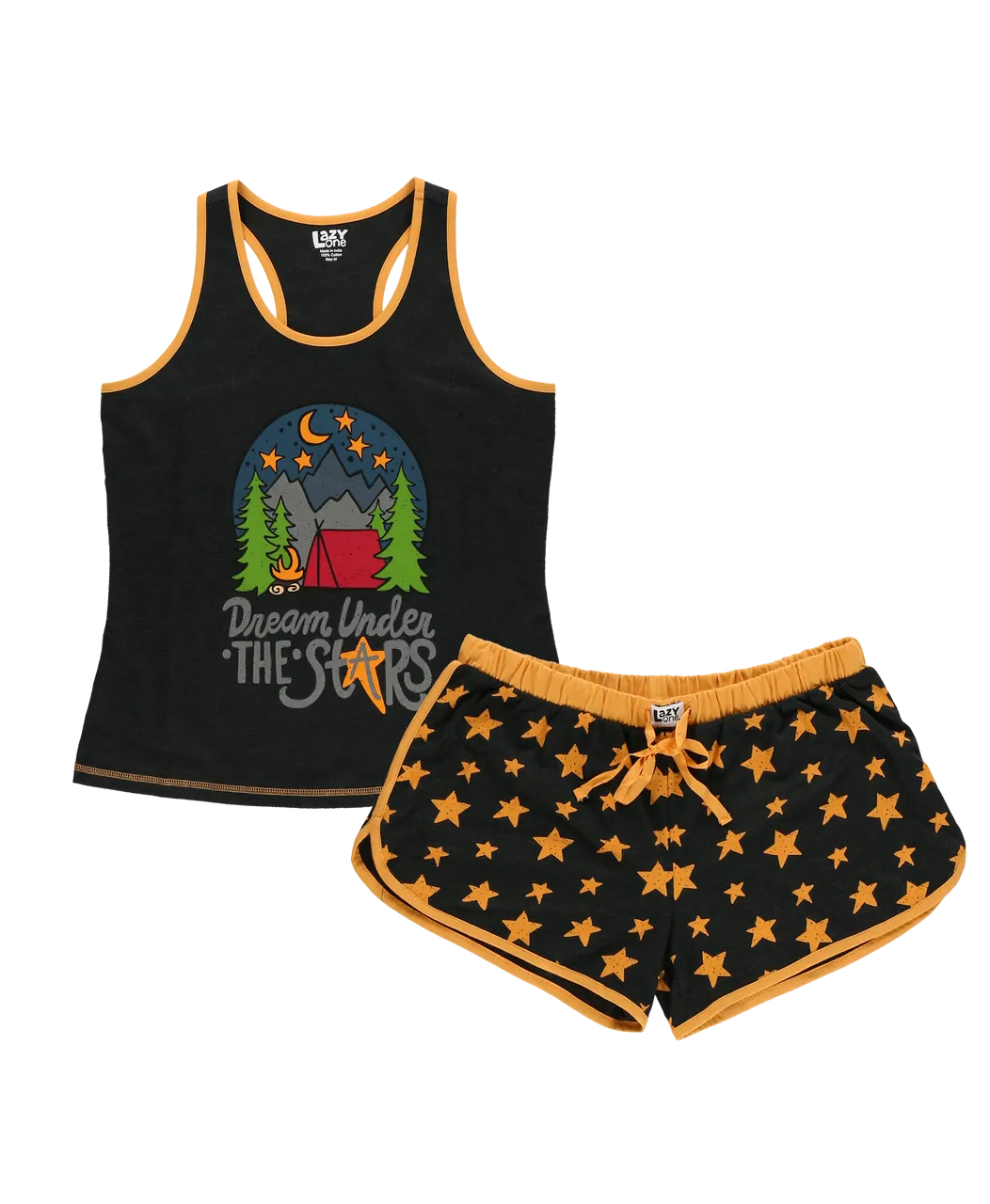 Dream Under The Stars Women's Camping Tank & Short Set