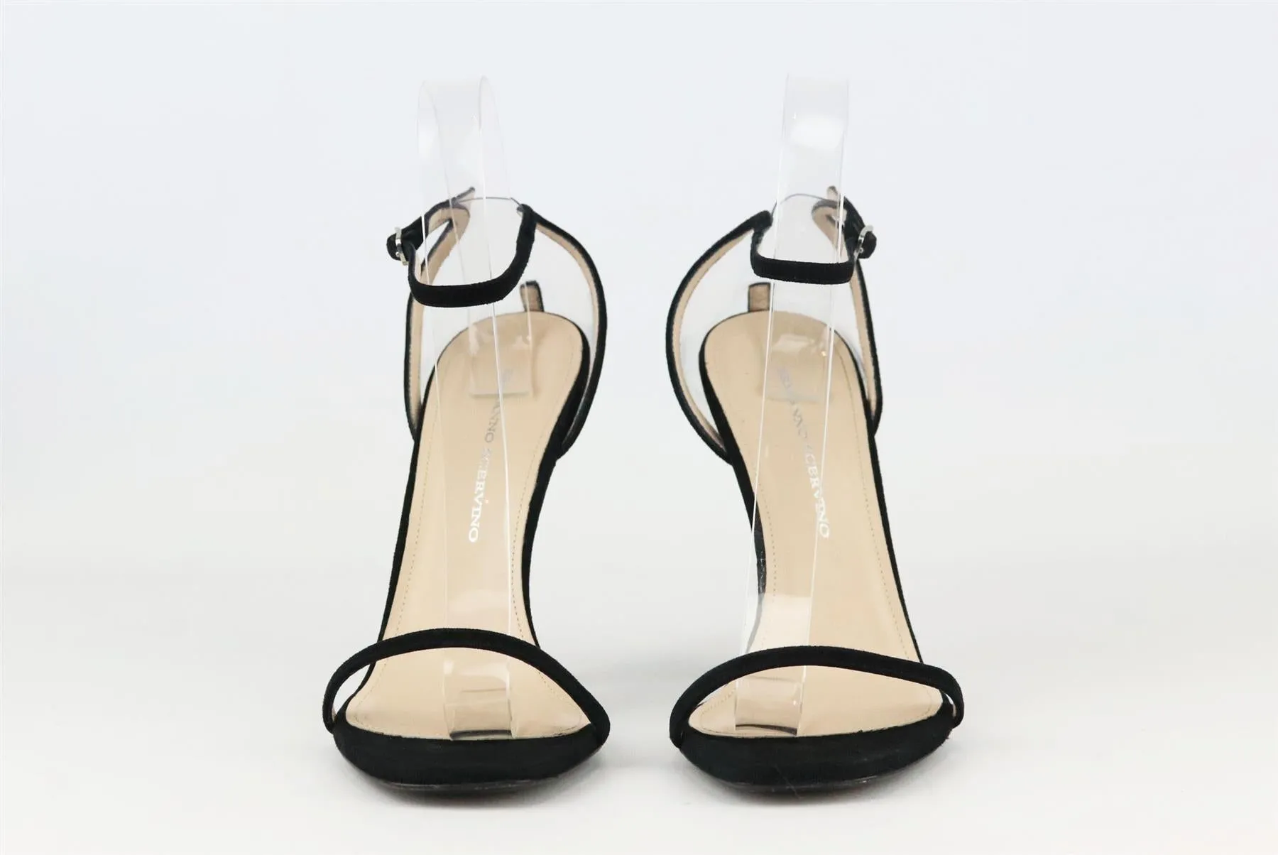 ERMANNO SCERVINO SUEDE AND PVC SANDALS EU 38.5 UK 5.5 US 8.5