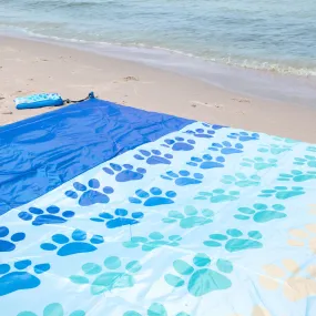 Extra Large Sand-proof Beach Mat with Carrying Pouch & Stakes