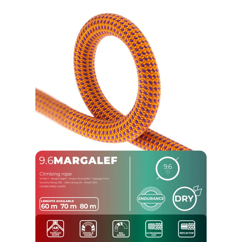 FIXE Climbing Margalef 9.6mm Rope | Single Ropes | BananaFingers