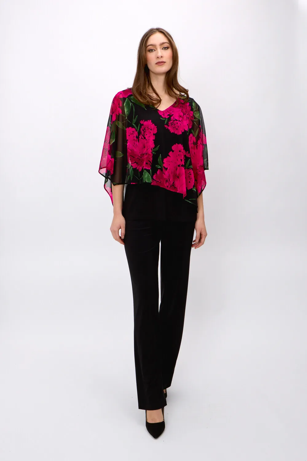 Floral V-neck Pullover Style 6281241100