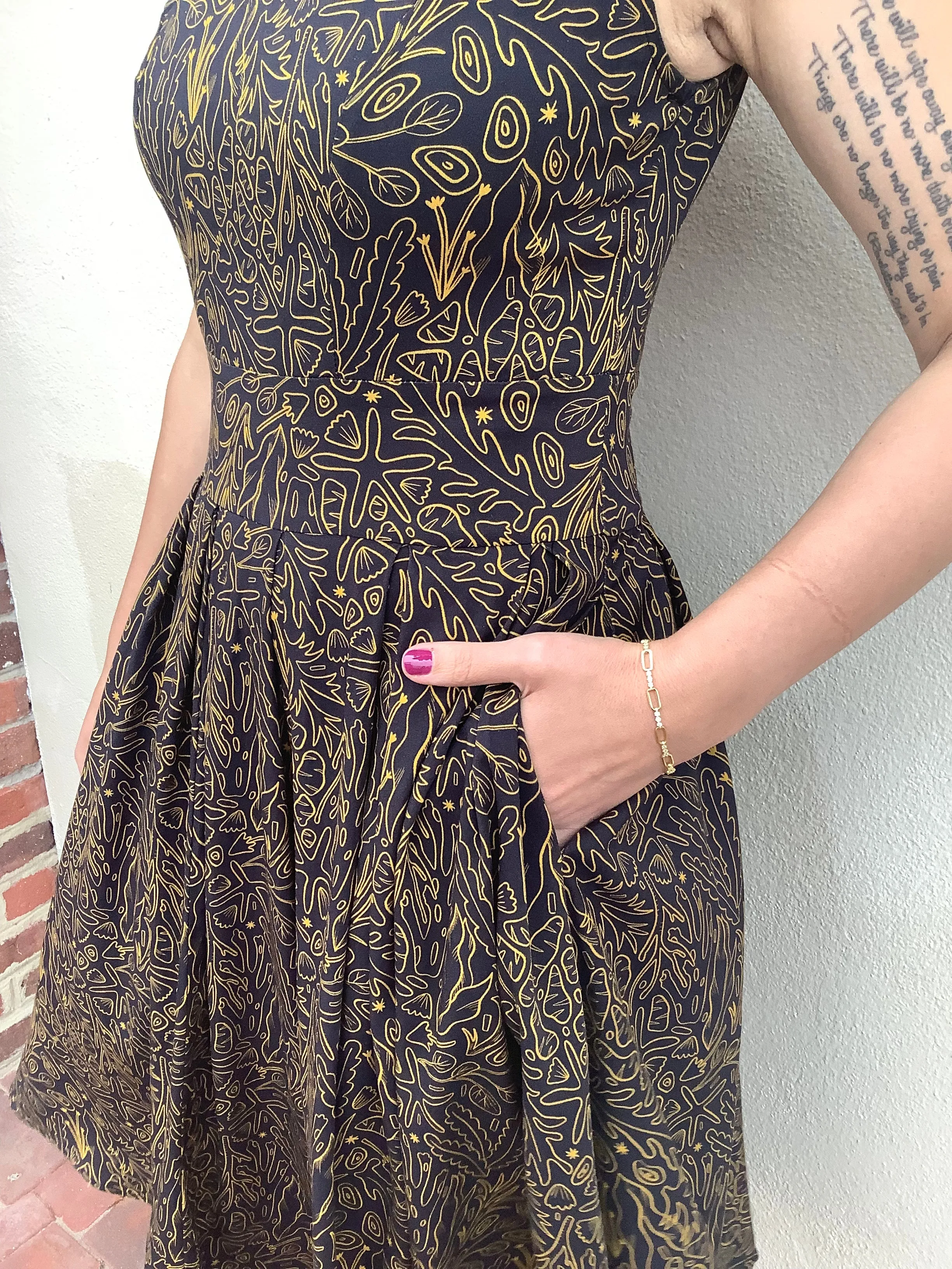 Foliage Swing Dress