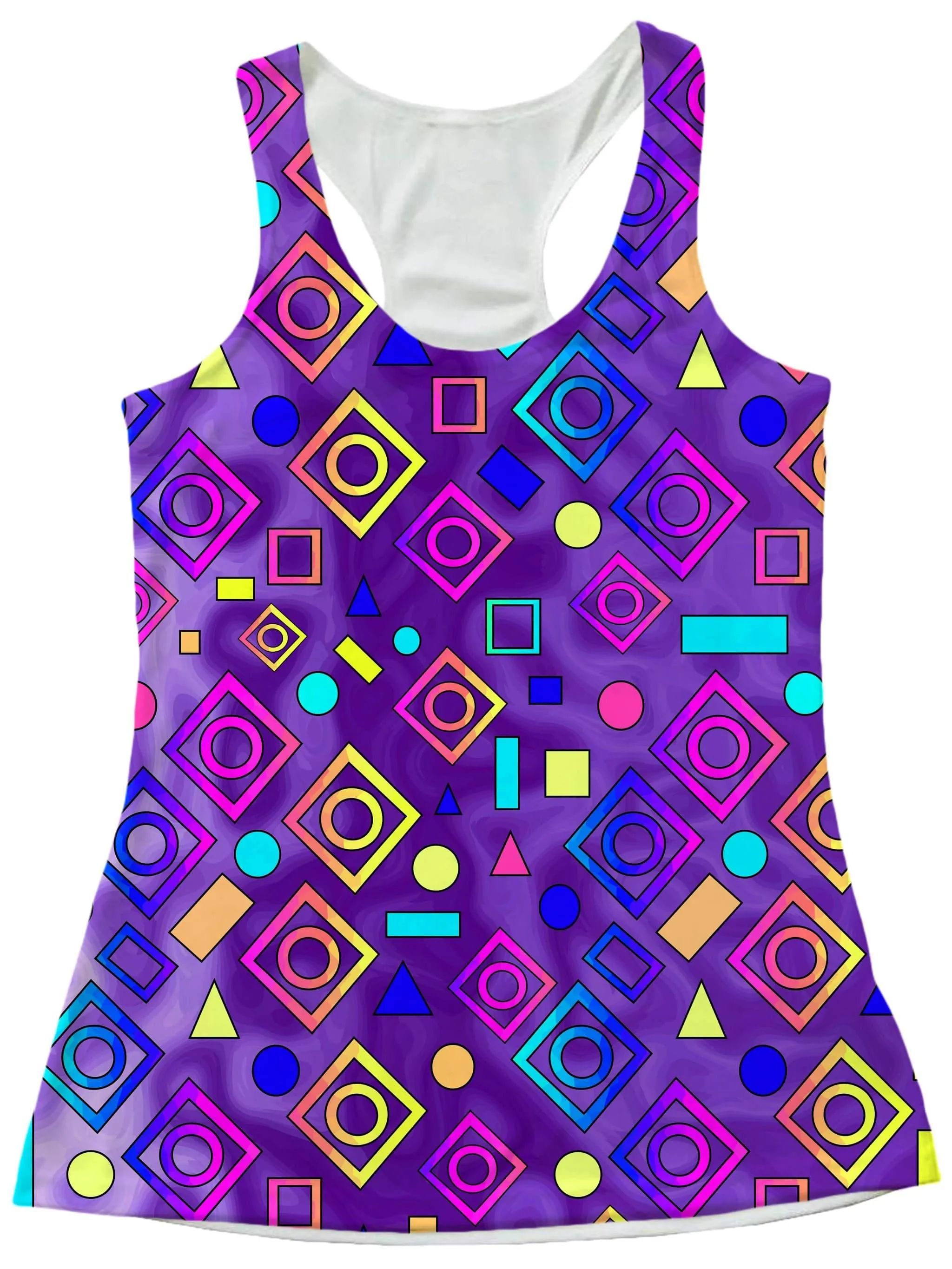 Geometric On Purple Women's Tank