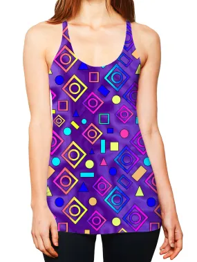 Geometric On Purple Women's Tank