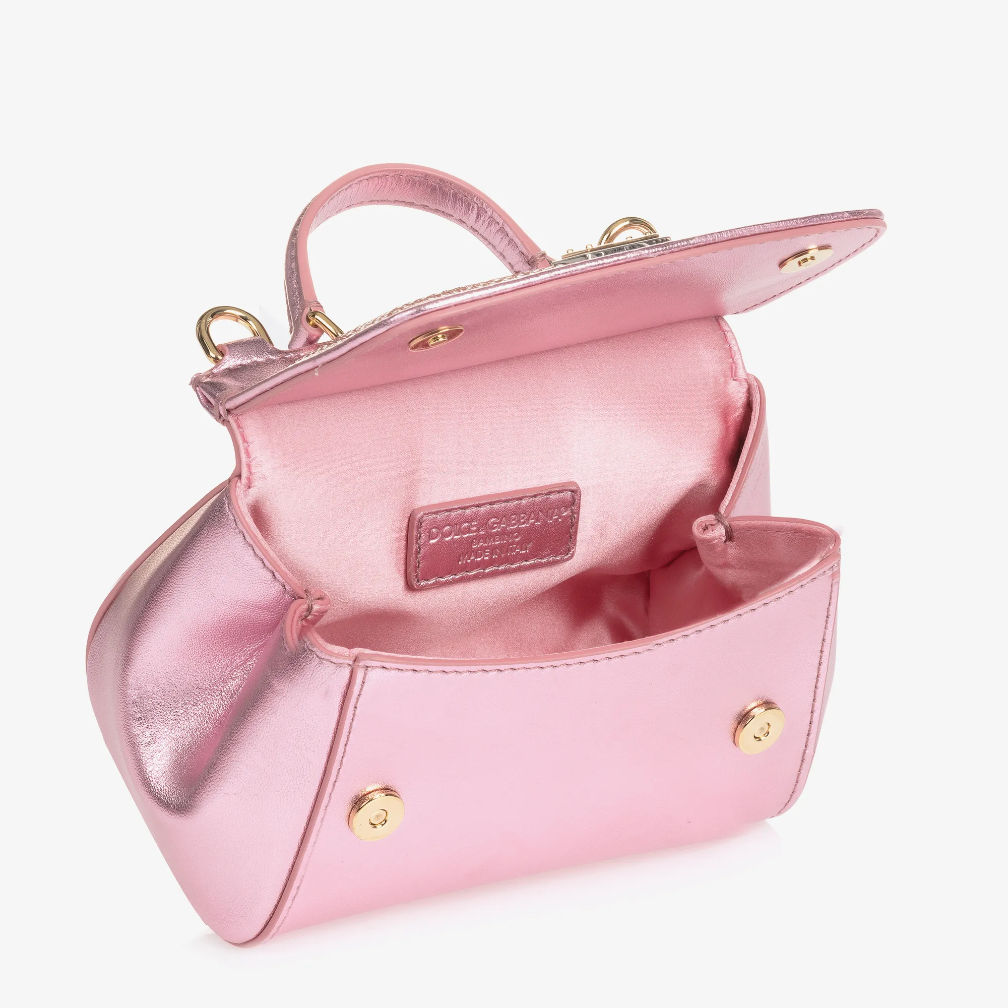 Girls Pink Rhinestone Sicily Bag (14cm)