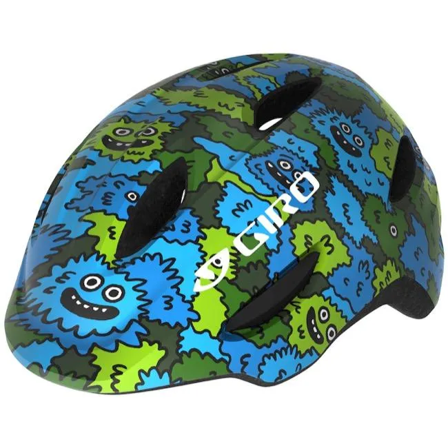 Giro Scamp MIPS Child Helmet - Blue-Green Creature Camo