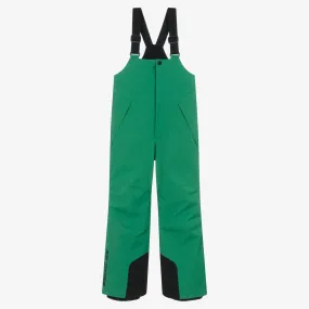 Green Padded Ski Salopettes