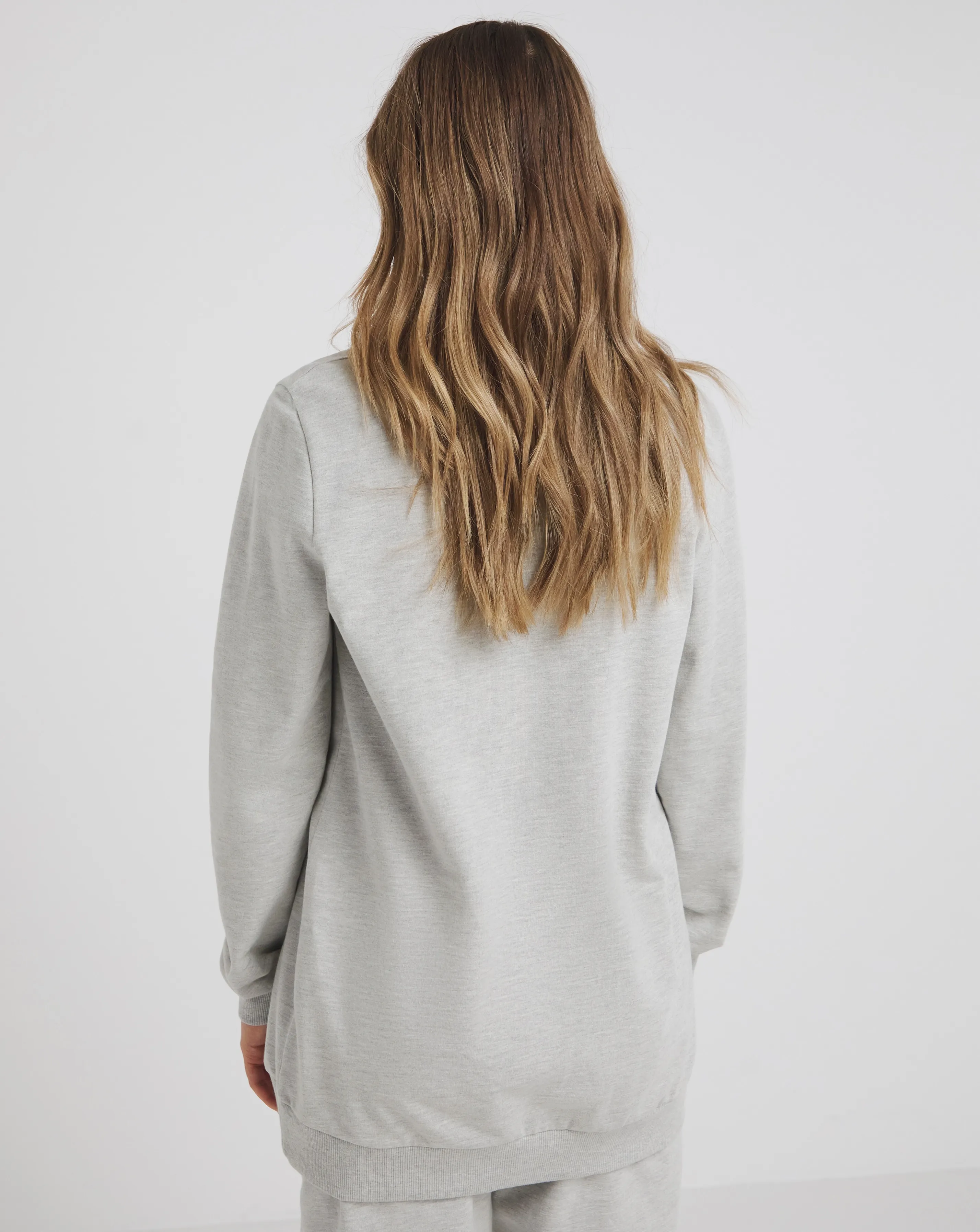 Grey Marl Vancouver Ski Sweatshirt | Simply Be