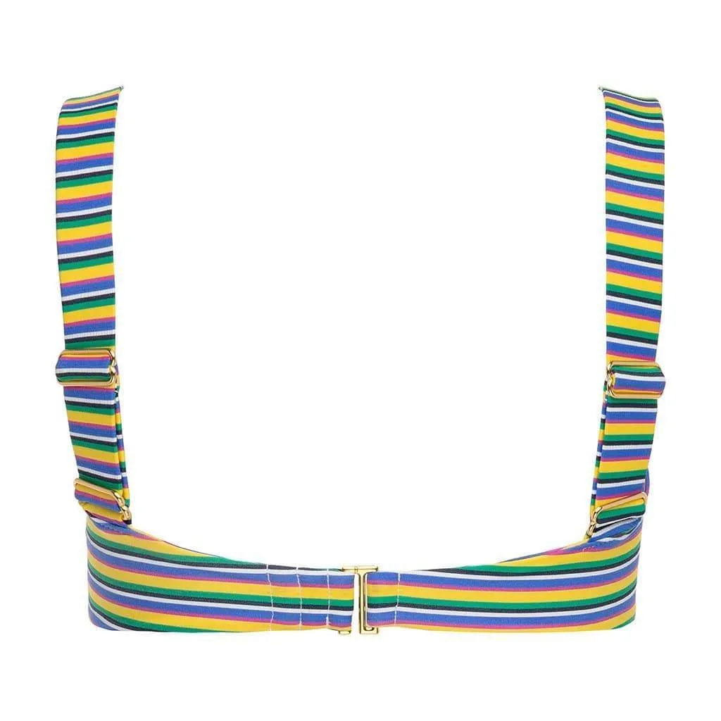 Hayden Bikini Top | Escape Stripe