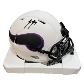 J.J. McCarthy Autographed Minnesota Vikings Lunar Eclipse Mini Helmet