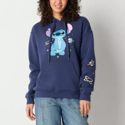 Juniors Womens Long Sleeve Stitch Hoodie