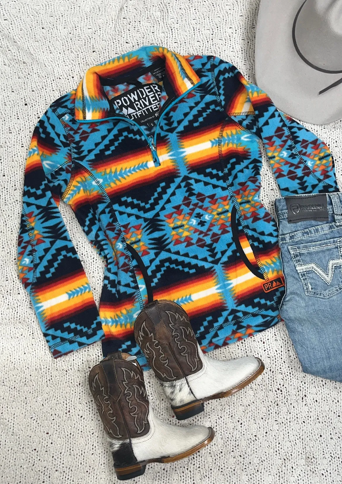 KIDS AZTEC QUARTER ZIP PULLOVER  PANHANDLE | PRKO91RZXV