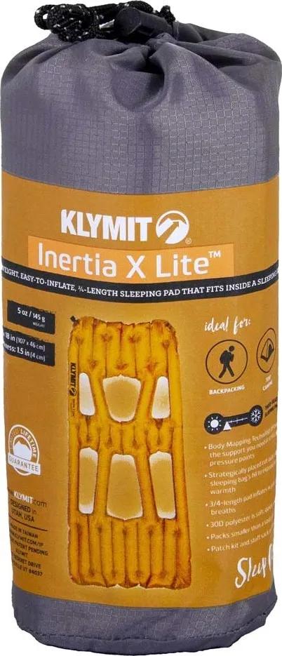 Klymit Inertia X-Lite Sleeping Pad  Orange | Buy Klymit Inertia X-Lite Sleeping Pad  Orange here | Outnorth