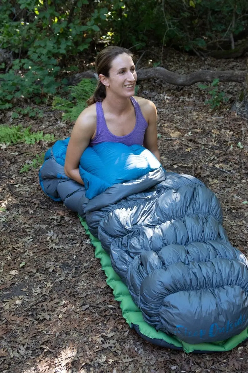 Klymit KSB 15 Degree F Sleeping Bag Grey Blue