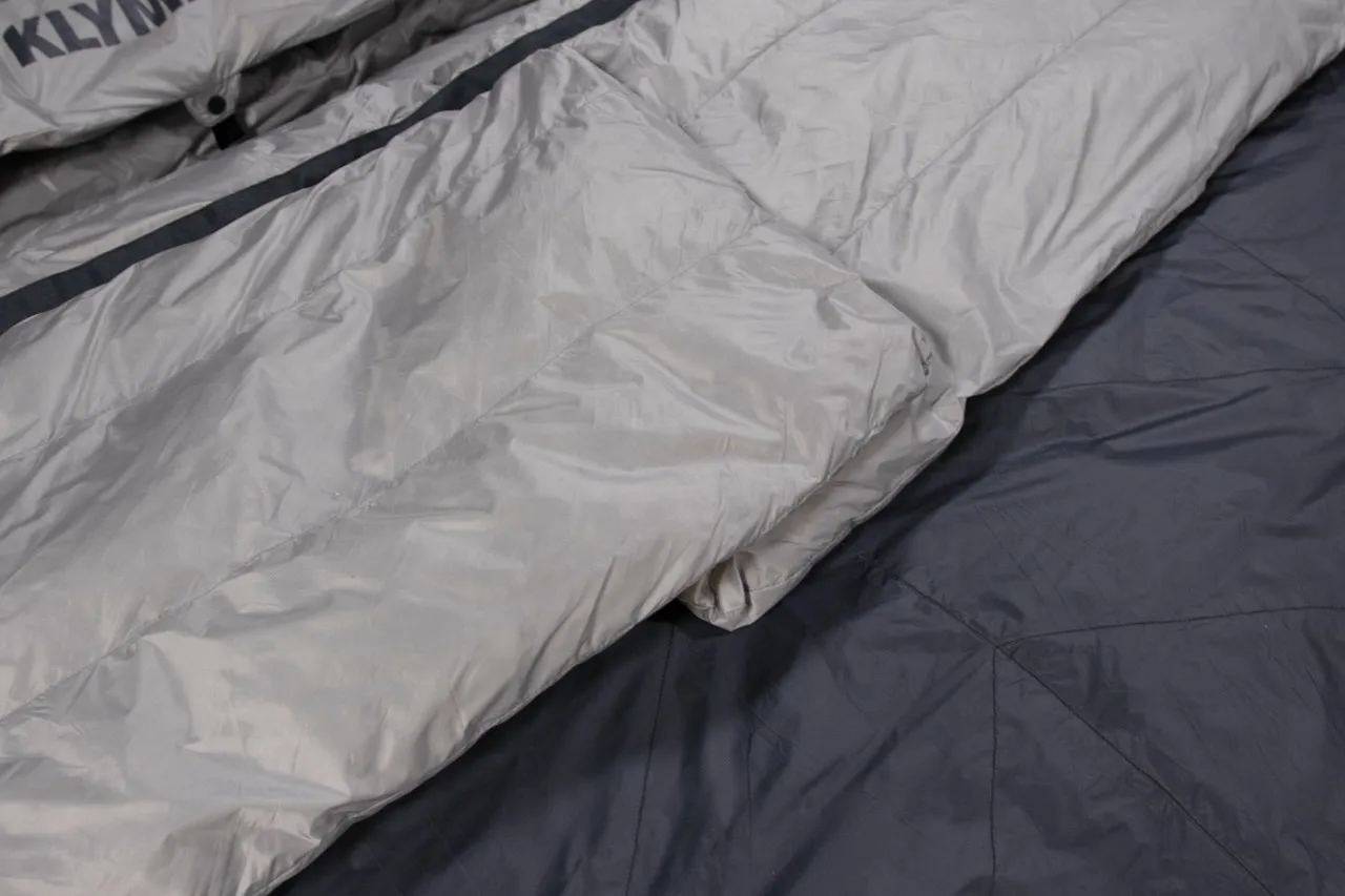 Klymit KSB Double Dual Fill Sleeping Bag Grey/Light Grey