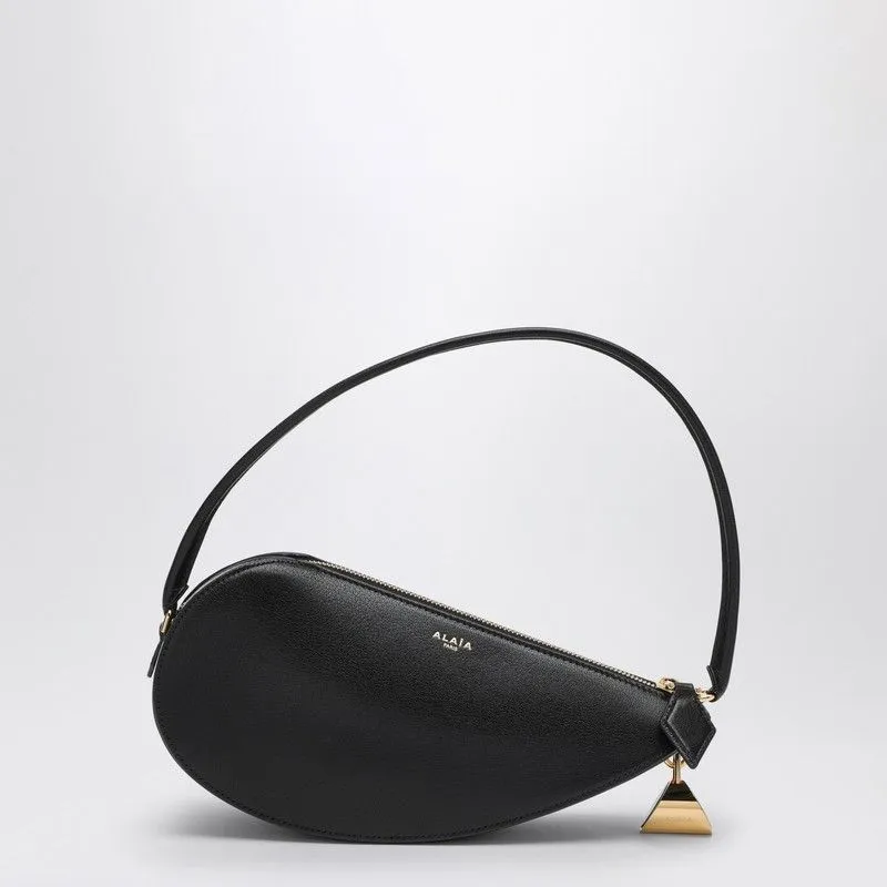 Le Demi-Coeur black leather bag