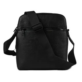 Leather Travel Bag C-TRAVEL BAG BLACK