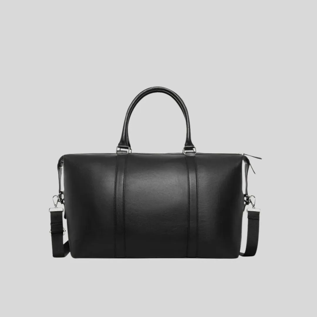 Leather Weekend Bag (Black)