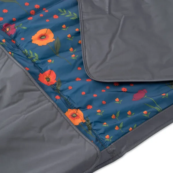 Little Unicorn Indoor/Outdoor Blanket, Midnight Poppy