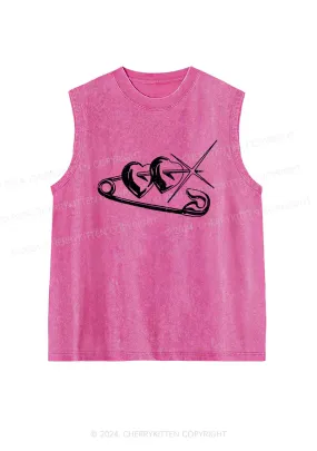 Love Pin Y2K Washed Tank Cherrykitten