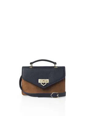 Loxley tan & navy Crossbody Bag