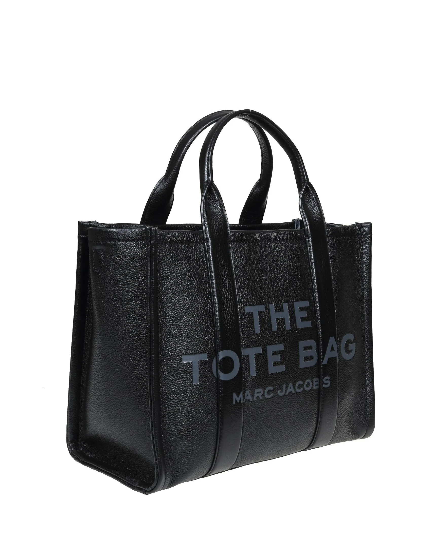 MARC JACOBS MEDIUM TOTE IN BLACK LEATHER