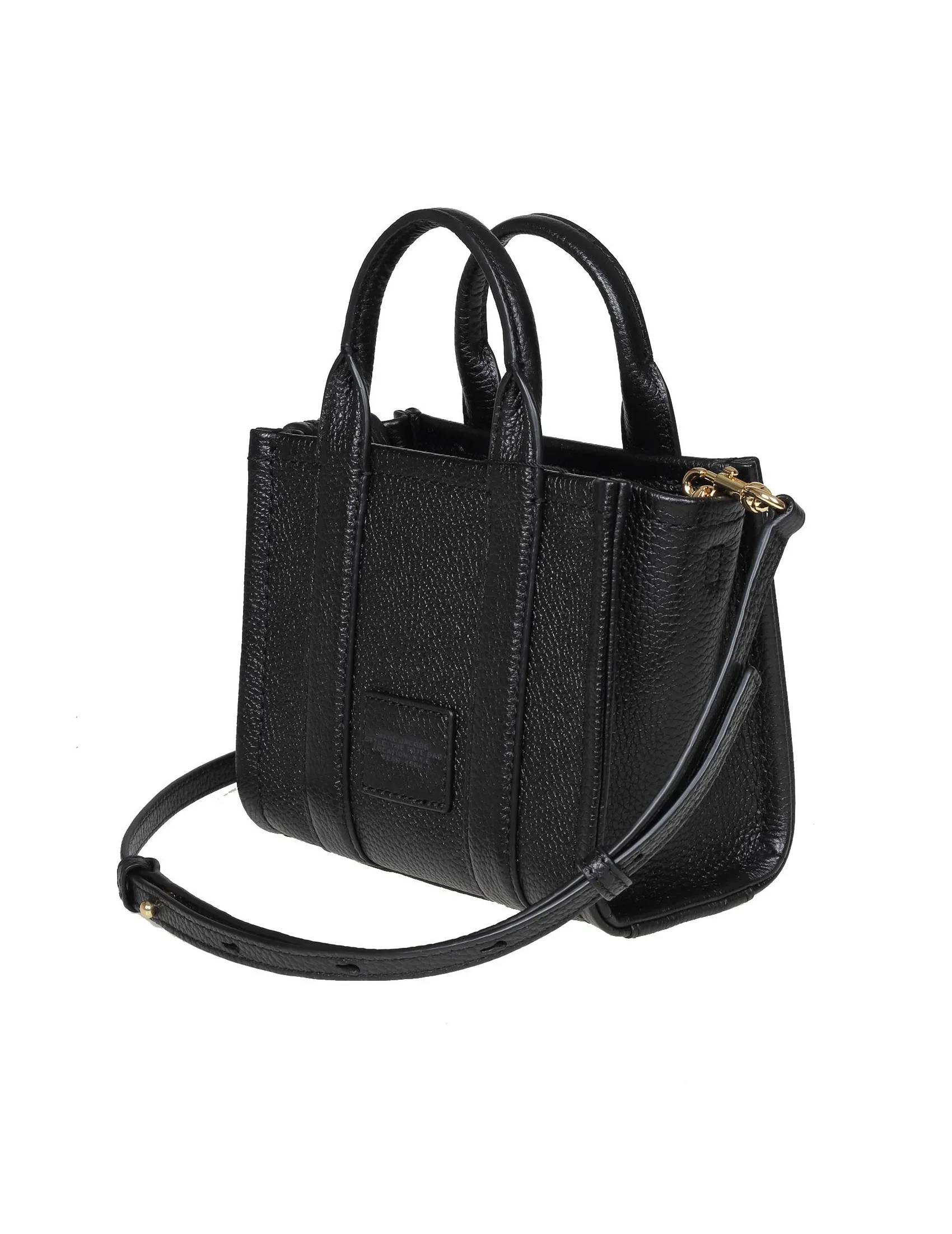 MARC JACOBS MINI TOTE IN BLACK LEATHER