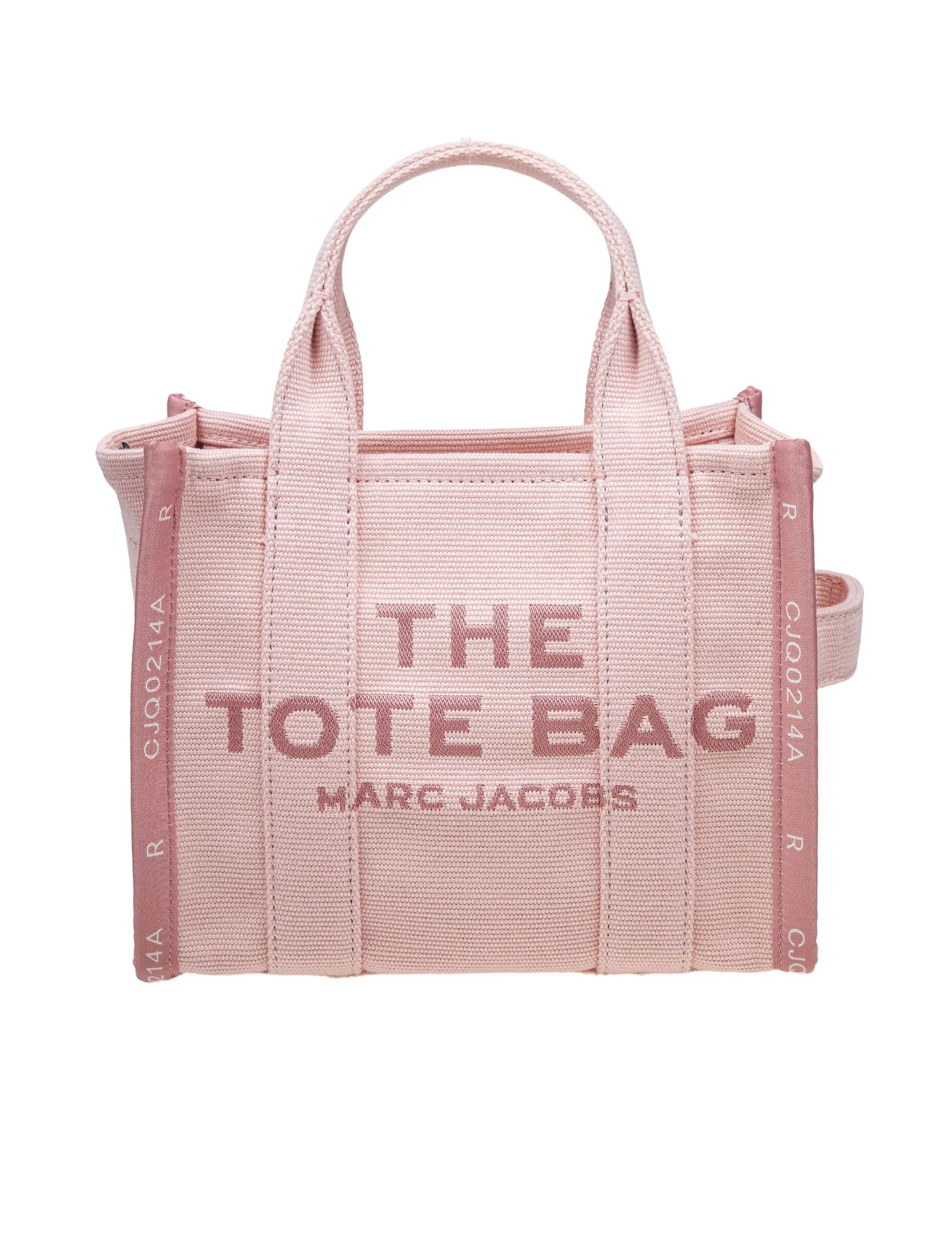 MARC JACOBS THE SMALL TOTE IN JACQUARD COLOR PINK