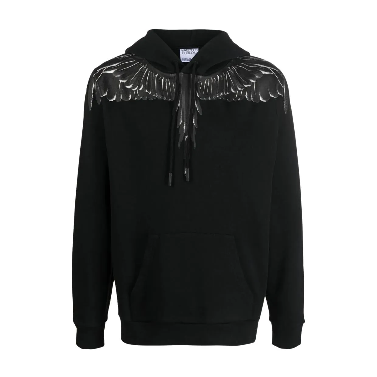 Marcelo Burlon Printed Icon Wings Regular Hoodie