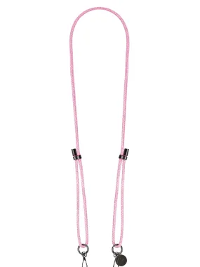 Mariah crossbody phone strap, pink strass fabric