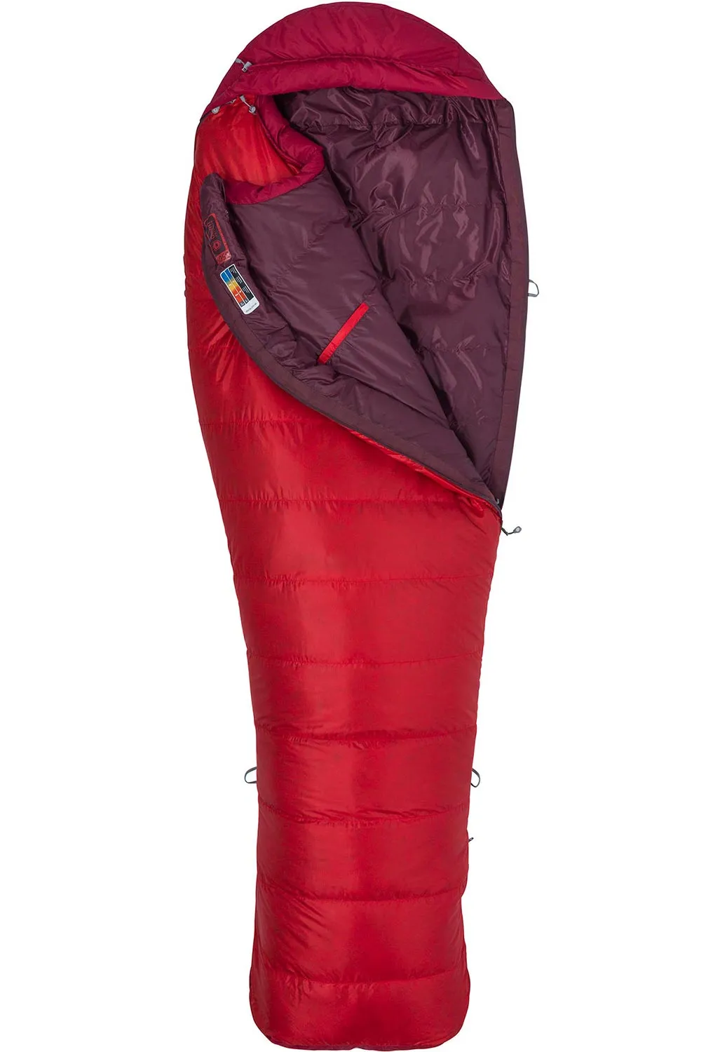 Marmot Always Summer Long Sleeping Bag - Team Red/Sienna Red