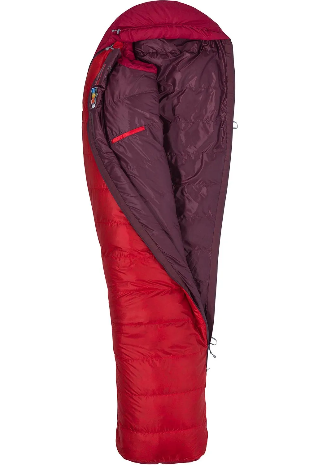 Marmot Always Summer Long Sleeping Bag - Team Red/Sienna Red