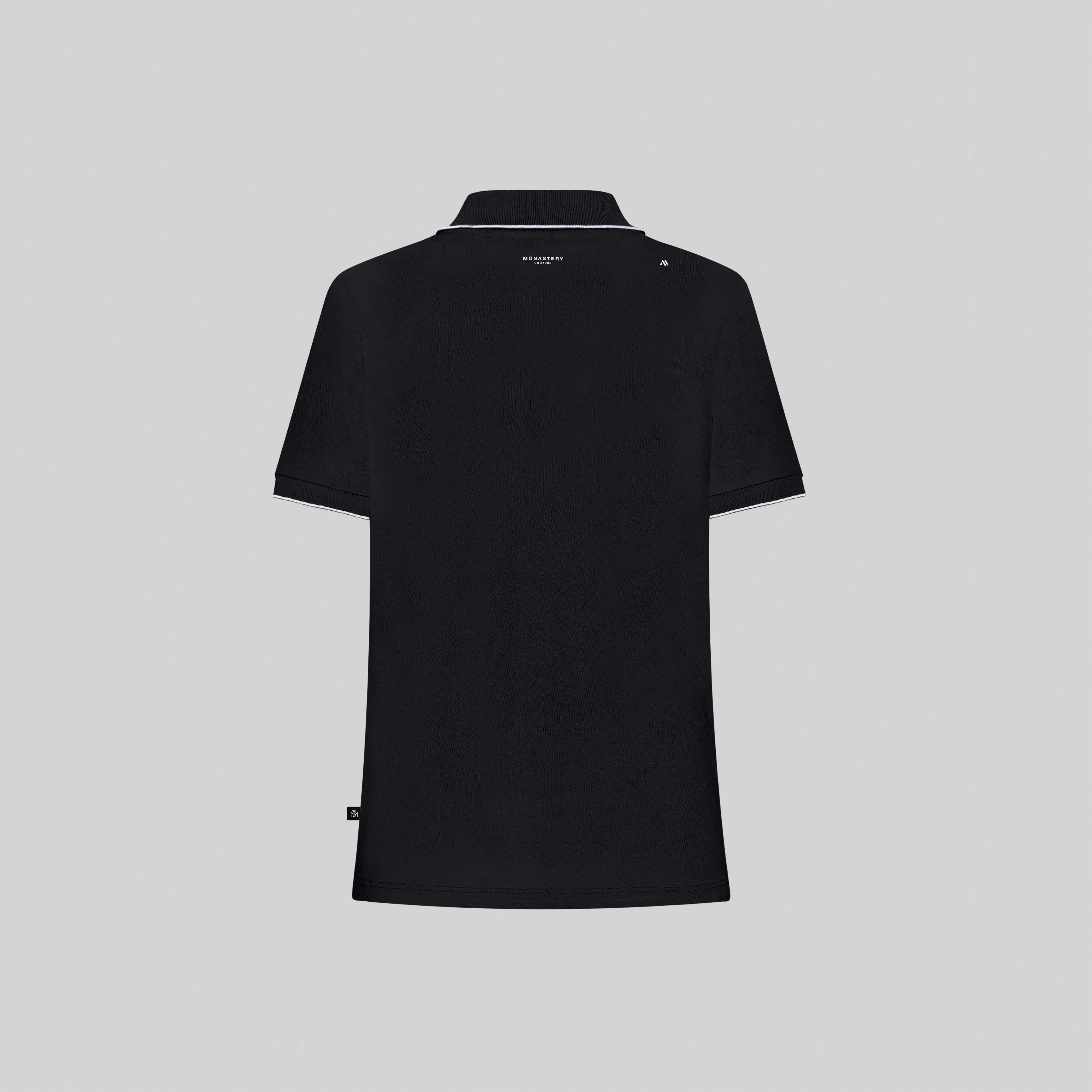 MATRA T-SHIRT  WOMEN POLO BLACK