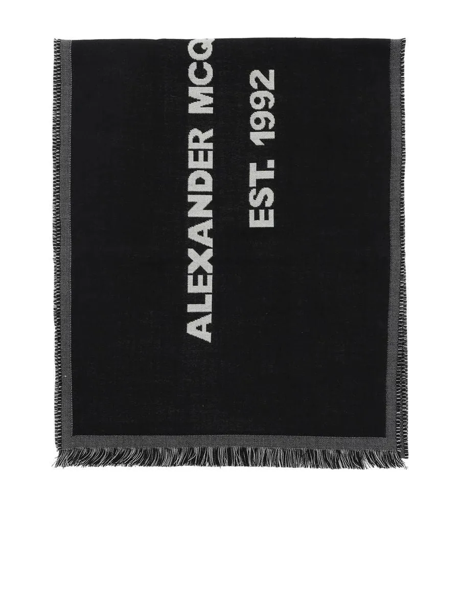 Mcqueen Graffiti Oversized Scarf