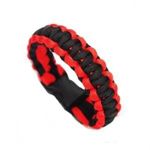 Men Self-rescue Parachute Cord Bracelets Buckle Survival Camping Travel Kit  SM6