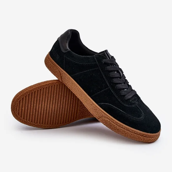 Men's Suede Sneakers Big Star NN174187 Black