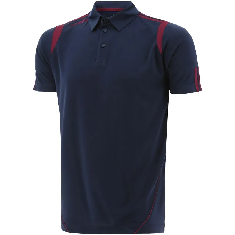 Men's Loxton Polo Shirt Marine / Maroon