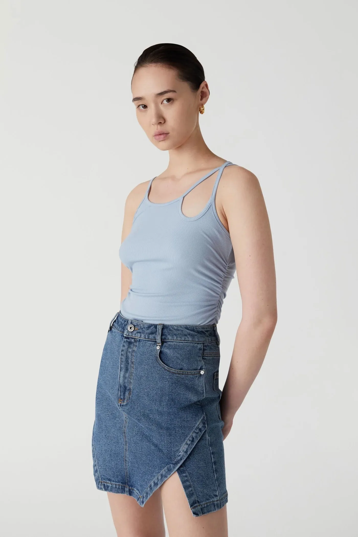 Misha Urban Aaron Tank | Chambray Blue