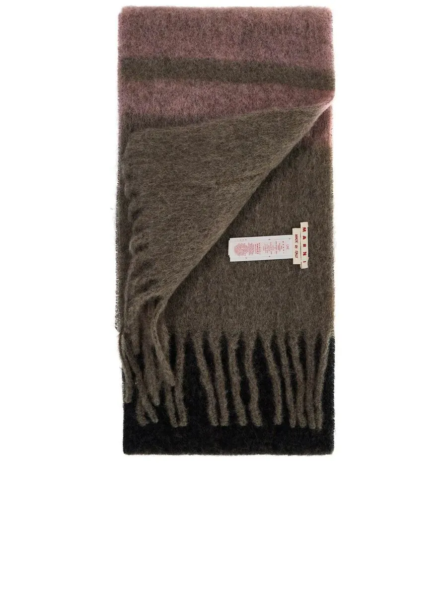 Mohair Striped Scarf