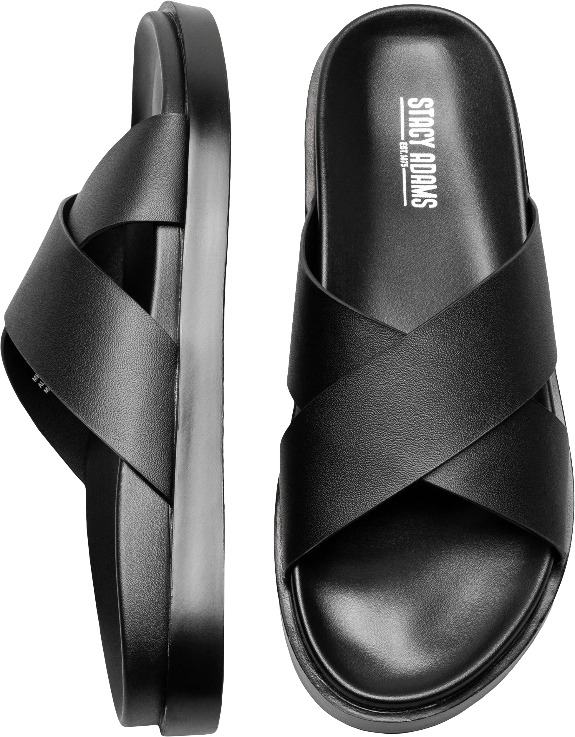 Montel Cross Strap Slide Sandals