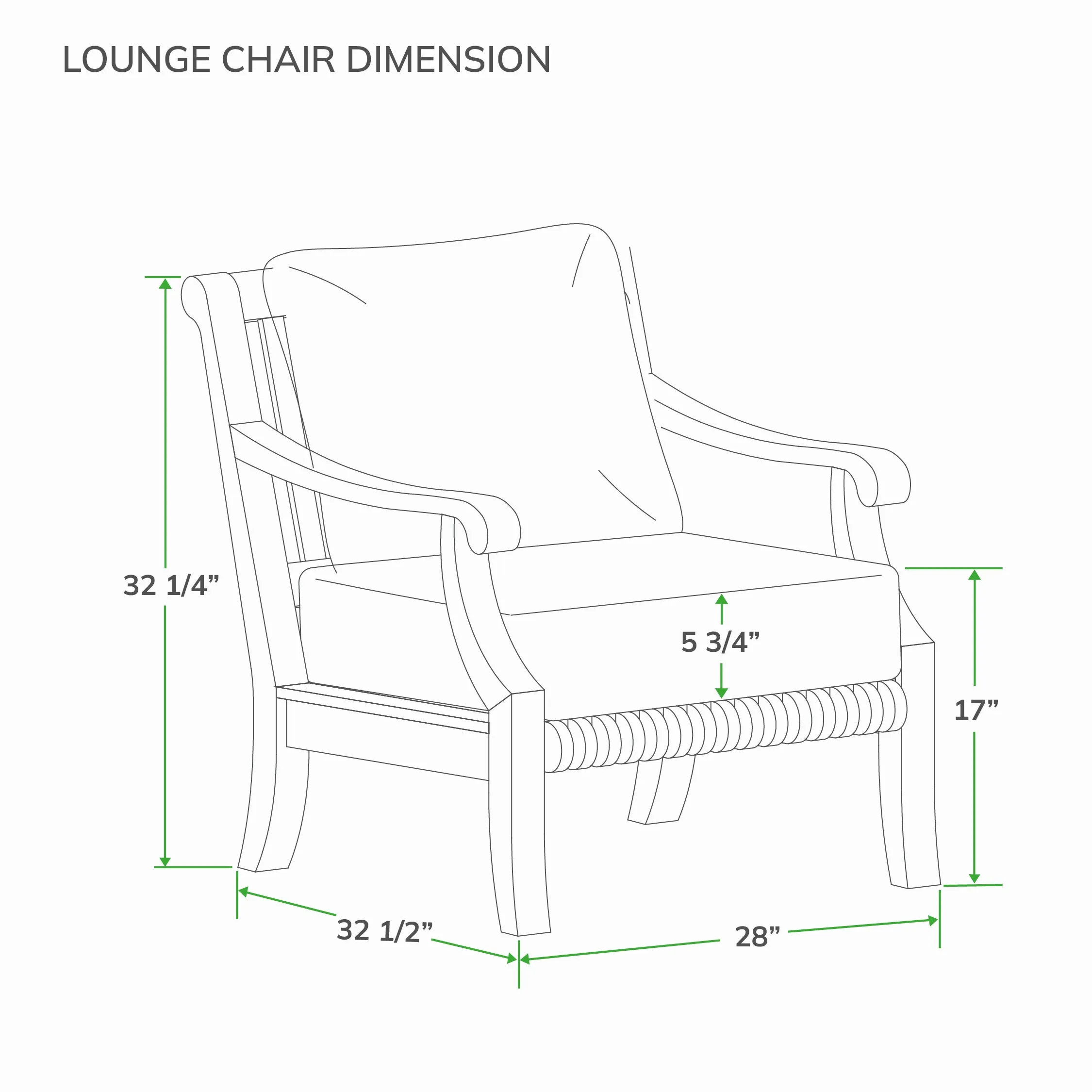 Mosko Teak Wood Outdoor Lounge Chair with Beige Cushion