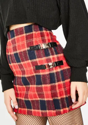 Never Easy Plaid Skirt-