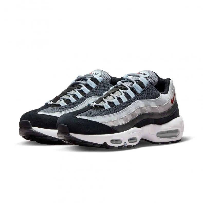 Nike Air Max 95 (Wolf Grey/Rugged Orange-Black-Blue Tint)