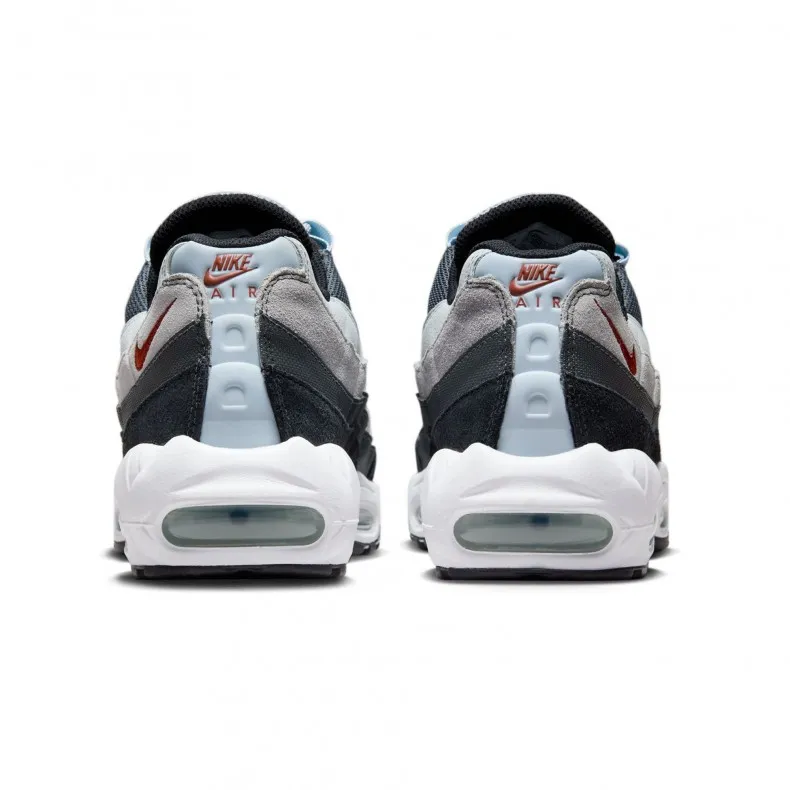 Nike Air Max 95 (Wolf Grey/Rugged Orange-Black-Blue Tint)