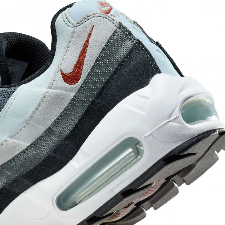 Nike Air Max 95 (Wolf Grey/Rugged Orange-Black-Blue Tint)