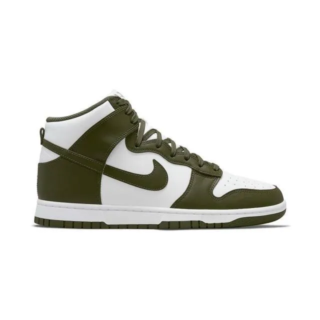 Nike Dunk High (Cargo Khaki/ White/ Cargo Khaki/ Forest Gree